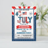 7月4日花火BBQパーティー 招待状 (スタンド正面)