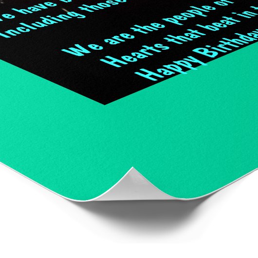 7月4日詩 ポスター (角)