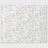 7月4日誕生日ギフト包装紙 ラッピングペーパー (フラット)