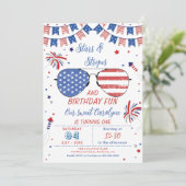 7月4日誕生日招待状 招待状 (スタンド正面)