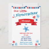 7月4日誕生日招待状 招待状 (正面)