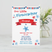 7月4日誕生日招待状 招待状 (スタンド正面)