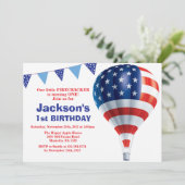 7月4日誕生日招待状 招待状 (スタンド正面)