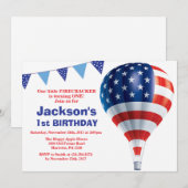 7月4日誕生日招待状 招待状 (正面/裏面)