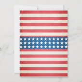 7月4日誕生日招待状 独立記念日 招待状 (裏面)