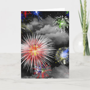 7月4日誕生日花火 カード
