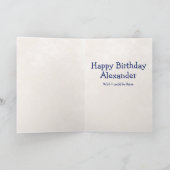 7月4日誕生日赤白青おもしろい カード (内部)