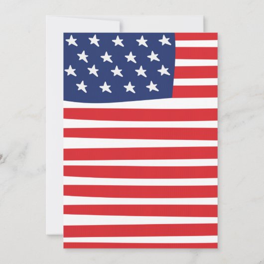 7月4日誕生日1日の誕生日 招待状 (裏面)