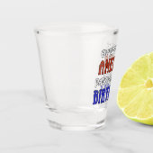 7月4日誕生日 おもしろい ショットグラス (左)