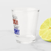 7月4日誕生日 おもしろい ショットグラス (右)