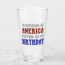 7月4日誕生日 おもしろい タンブラーグラス