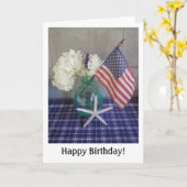 7月4日誕生日 カード (黄色い花)