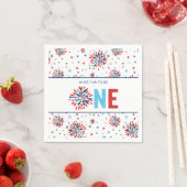 7月4日誕生日 スタンダードカクテルナプキン (インサイチュ)