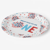 7月4日誕生日 ペーパープレート (アングル)