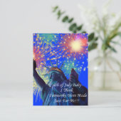 7月4日誕生日 ポストカード (スタンド正面)