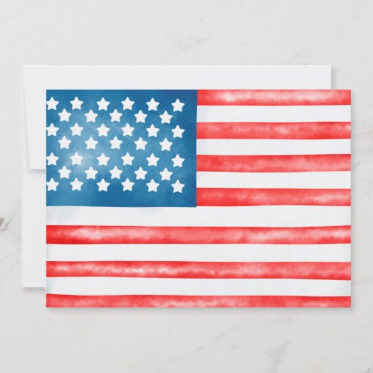 7月4日誕生日、リトルインディペンデント恋しく思州 招待状 (裏面)