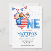 7月4日誕生日 招待状 (正面)