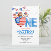 7月4日誕生日 招待状 (スタンド正面)