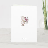 7月4日誕生日 赤白青のカップケーキ カード (裏面)