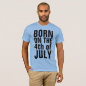 7月4日誕生日Tシャ生まれツ、4日 Tシャツ (正面フル)