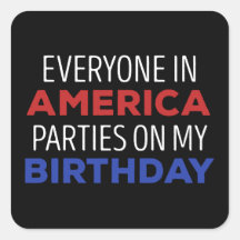 7月4日誕生祝いUSA おもしろい