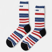 7月4日赤と青 ソックス (左)