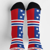 7月4日赤と青 ソックス (上部)