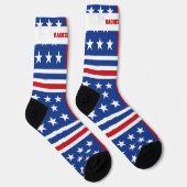 7月4日赤と青 ソックス (右)