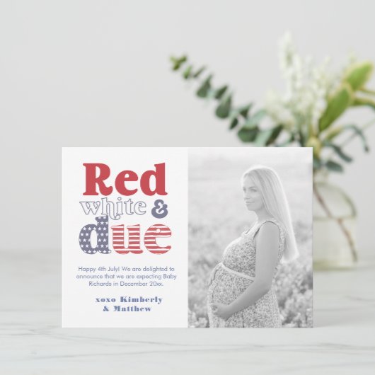 7月4日赤白と正当な写真妊娠 案内状 (スタンド正面)