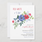 7月4日赤白と私カップルのシャワー 招待状 (正面)