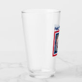 7月4日赤白青かわいい犬スカーフグラを着て タンブラーグラス (右)