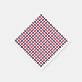 7月4日赤白青の二乗愛国心 スタンダードカクテルナプキン (角)