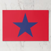 7月4日赤白青スターランチョンマット ペーパーパッド (正面)