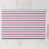 7月4日赤白青ストライプランチョンマット ペーパーパッド (インサイチュ)
