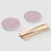 7月4日赤白青ストライプ愛国心 ハンドファン (組立なし)