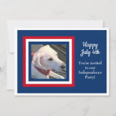 7月4日赤白青フォト招待状 シーズンカード (正面)