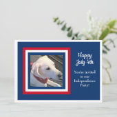 7月4日赤白青フォト招待状 シーズンカード (スタンド正面)