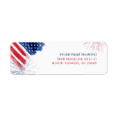 7月4日赤白青事業差出人住所 ラベル (正面)