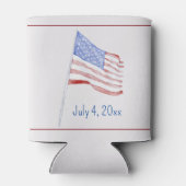 7月4日赤白青国旗 缶クーラー (裏面)