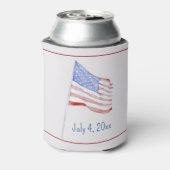 7月4日赤白青国旗 缶クーラー (缶裏面)