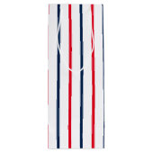 7月4日赤白青愛国心ストライプ派 ワインギフトバッグ (裏面)