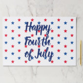 7月4日赤白青星パーティーランチョンマット ペーパーパッド (インサイチュ)