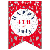 7月4日赤白青星団の旗 バンティングフラッグ (第2の旗)