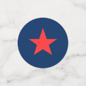 7月4日赤白青星愛国米国国旗 コンフェッティ (スモール正面)