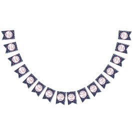 7月4日赤白青星 バンティングフラッグ