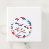 7月4日赤白青誕生日ありがとう フェイバータグ (インサイチュ)