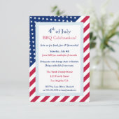 7月4日赤白青BBQパーティースターストライプズ 招待状 (スタンド正面)