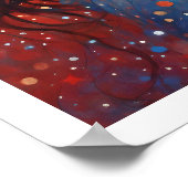 7月4日赤花火大会アールデコ ポスター (角)