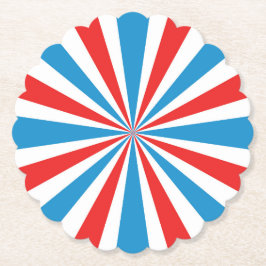 7月4日赤、白、青の日が差すこと ペーパーコースター