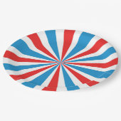 7月4日赤、白、青の日が差すこと ペーパープレート (アングル)